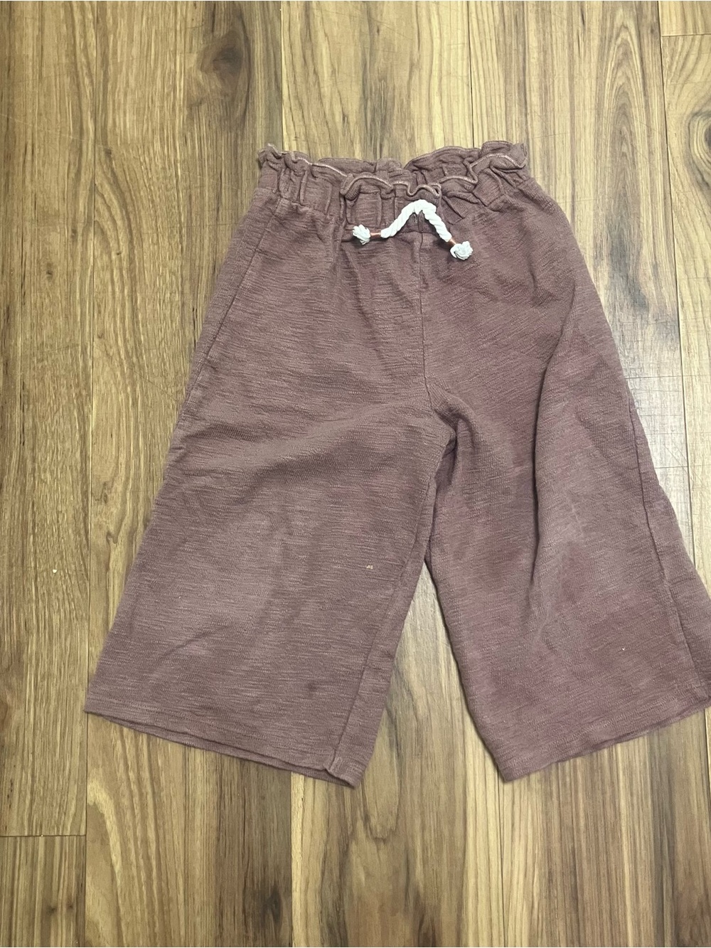 Source Unknown Kids Wide-Leg Drawstring Pants in Mauve